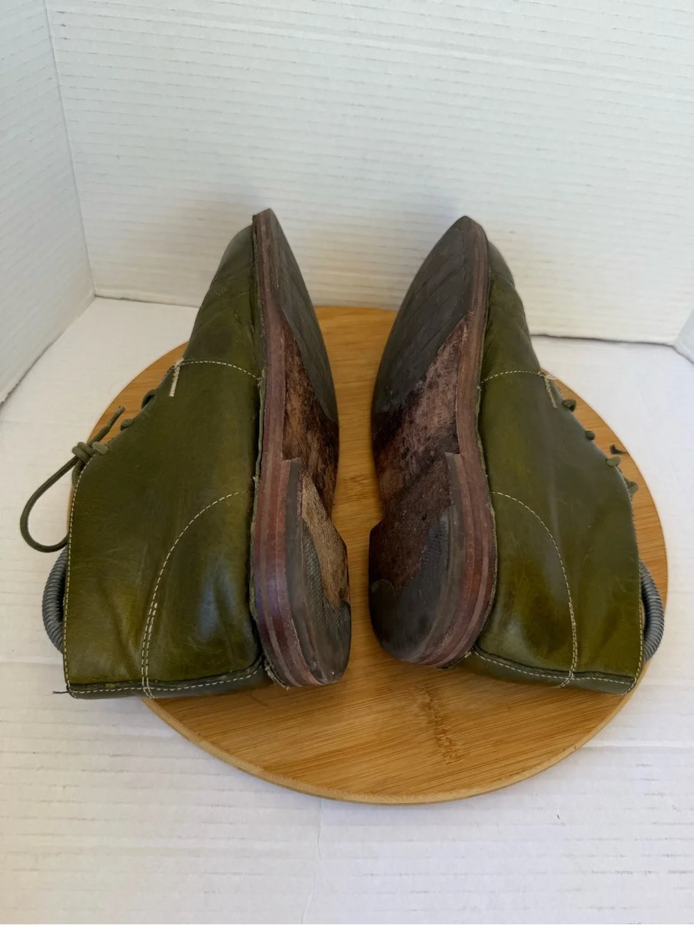 Cole Haan Nathan Chukka Ankle Boots Men’s 8.5 Olive Green Leather C12106